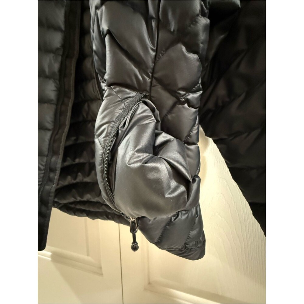 Patagonia Women's Down Sweater Jacket M Black 2008 Full Zip Goose Down Puffer - Picture 14 of 15